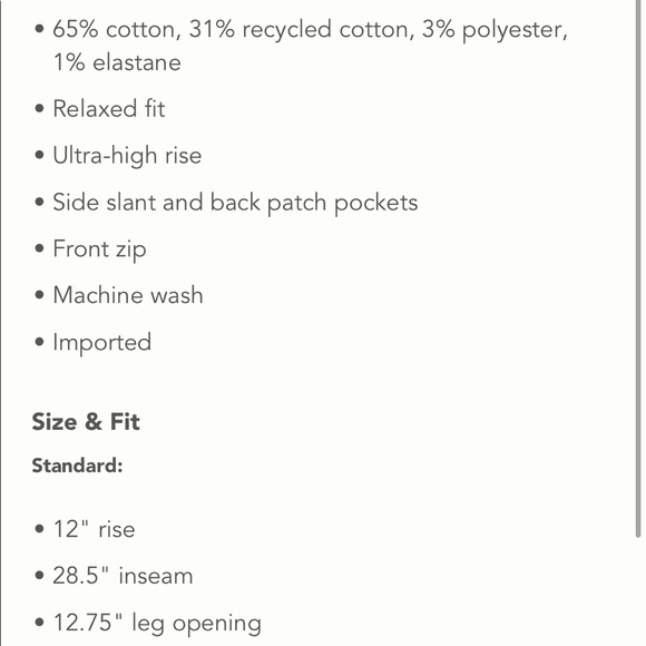 ✨ Anthropologie Pilcro Trouser Jeans Sz 29 - Picture 5 of 5